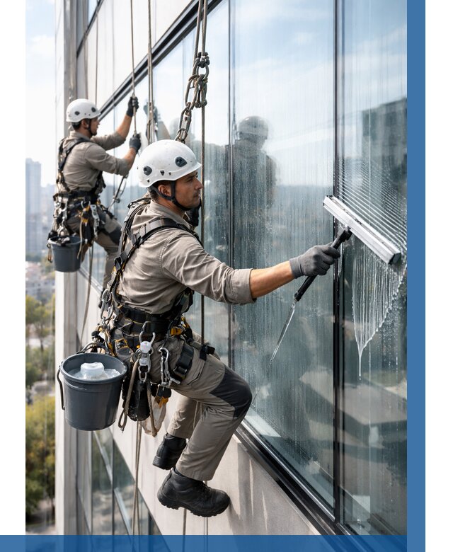 Мойка окон альпинистами в Саратове от 4605 р. | ВЫСОТНИК-Срт