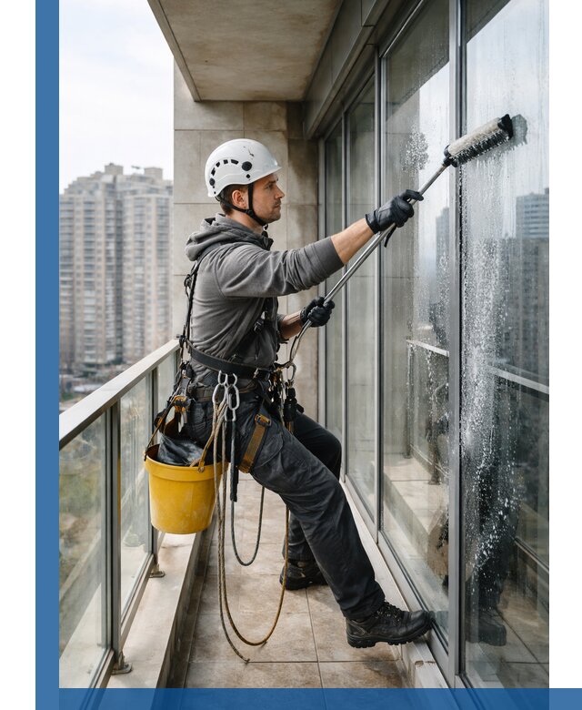 Профессиональная мойка балконного остекления в Саратове