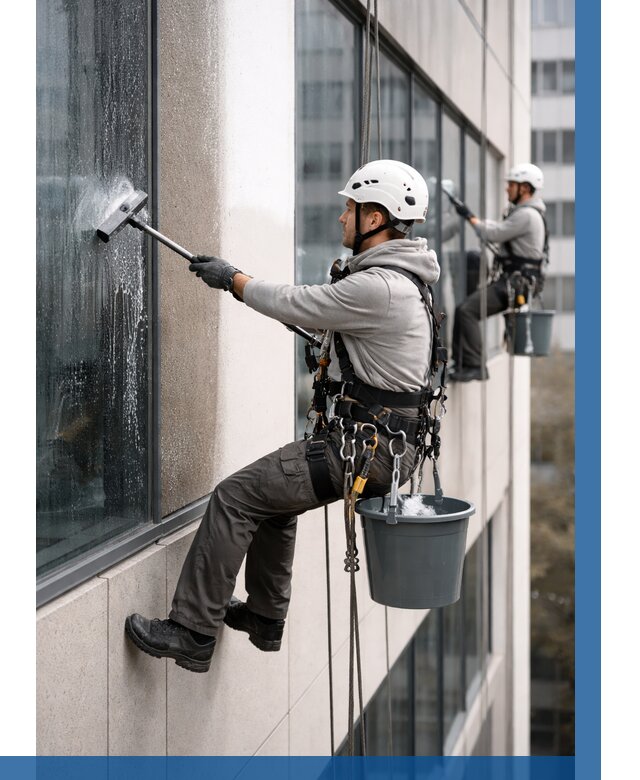 Мойка фасадов зданий в Саратове под ключ от 358 р. | ВЫСОТНИК-Срт