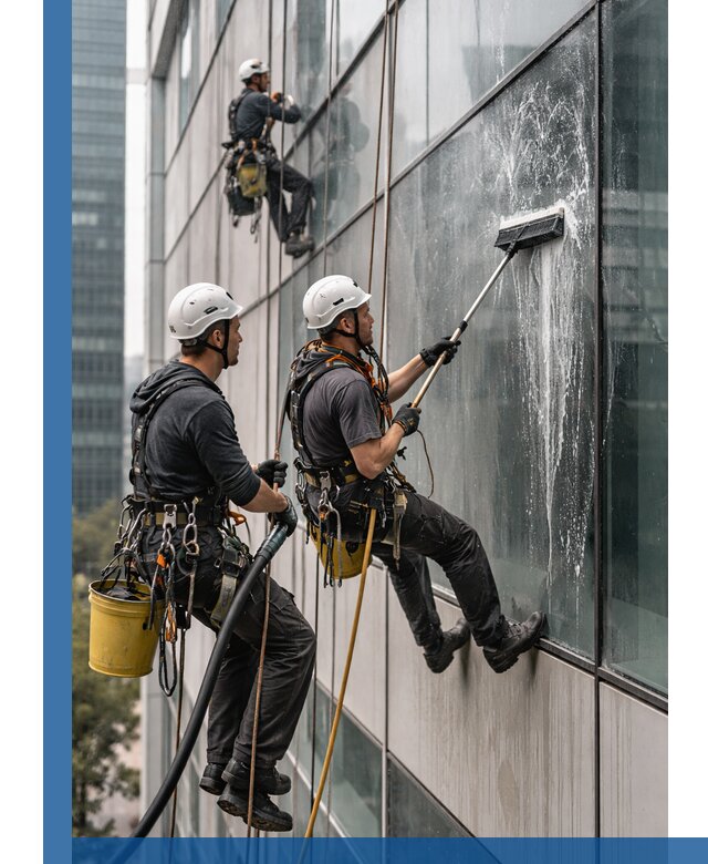 Профессиональная высотная мойка фасадов зданий в Саратове