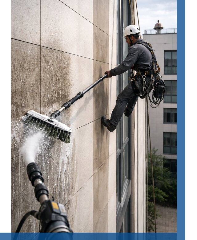 Мойка фасада из керамогранита в Саратове от 307 р. | ВЫСОТНИК-Срт