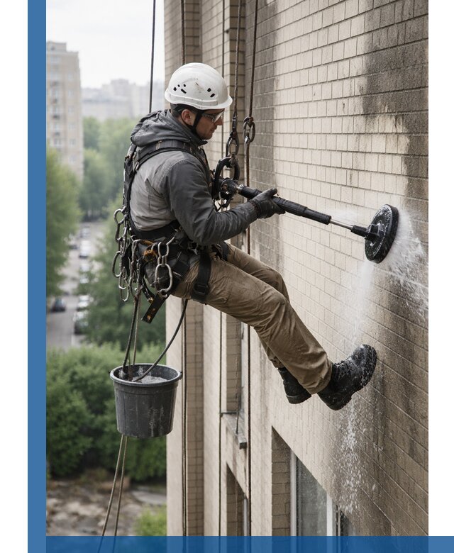 Очистка фасада от копоти в Саратове профессионально и безопасно