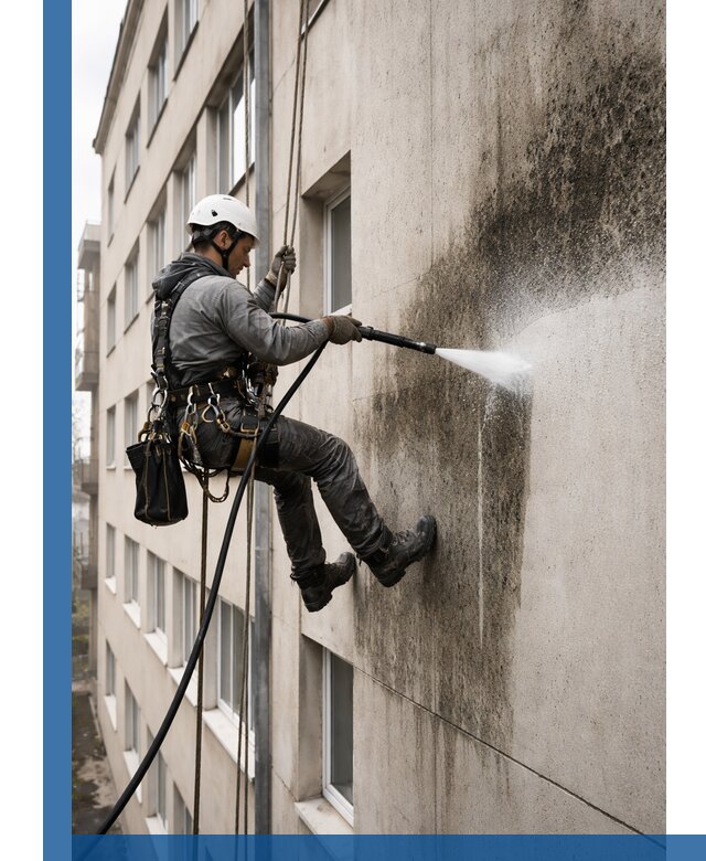 Профессиональная очистка фасадов от плесени в Саратове