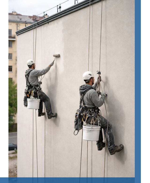 Покраска оштукатуренного фасада в Саратове от 327 р. | ВЫСОТНИК-Срт