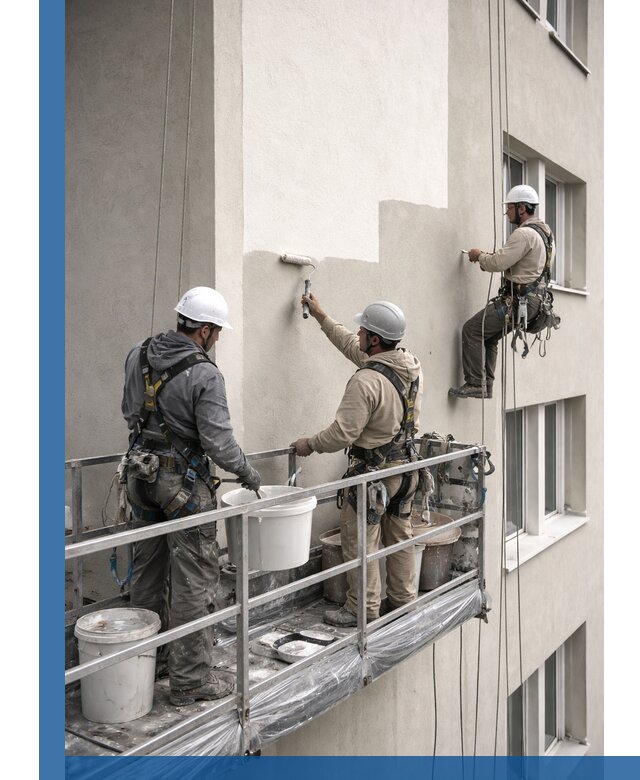 Покраска оштукатуренного фасада в Саратове под ключ с гарантией