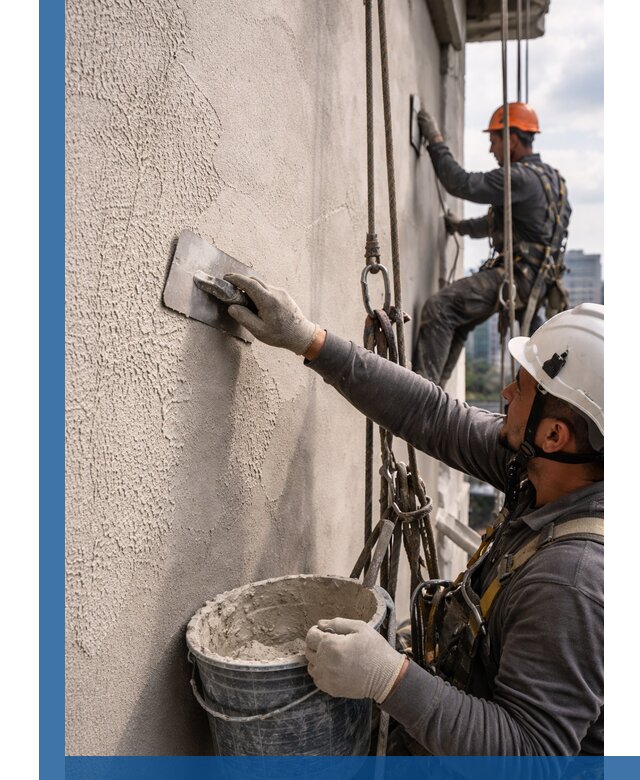 Декоративная штукатурка фасада с утеплением и защитой в Саратове
