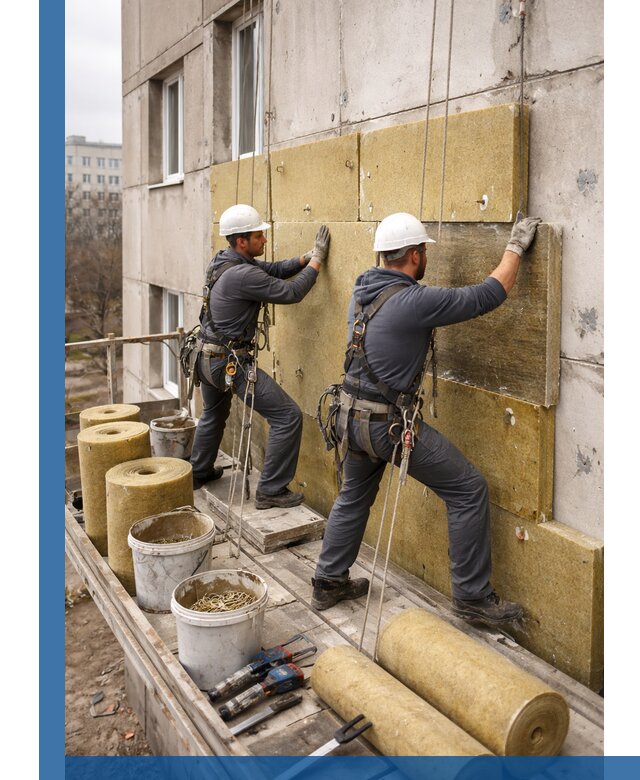 Утепление фасада минватой в Саратове под ключ с гарантией