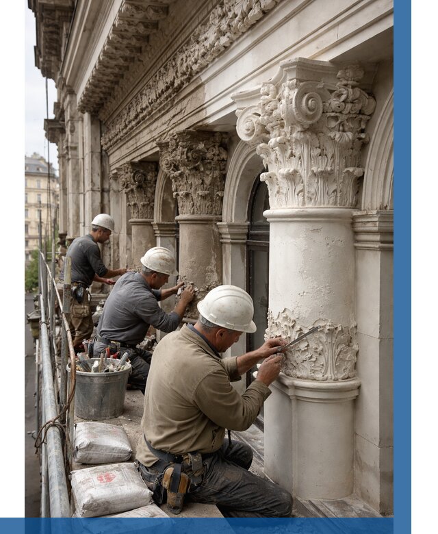 Реставрация фасадной лепнины в Саратове от 2558 р. | ВЫСОТНИК-Срт