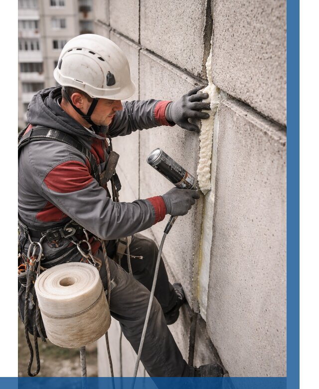 Утепление межпанельных швов в Саратове от 716 р. | ВЫСОТНИК-Срт