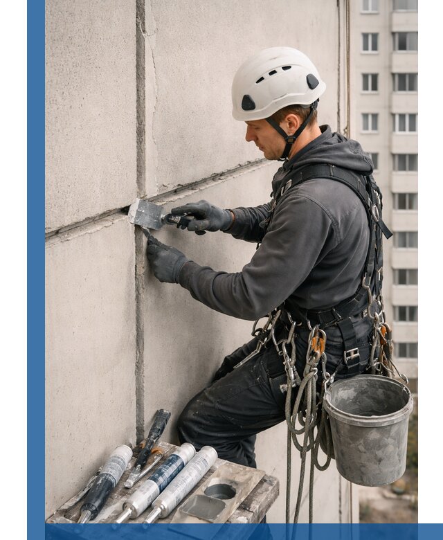 Ремонт межпанельных швов в Саратове герметизация и восстановление