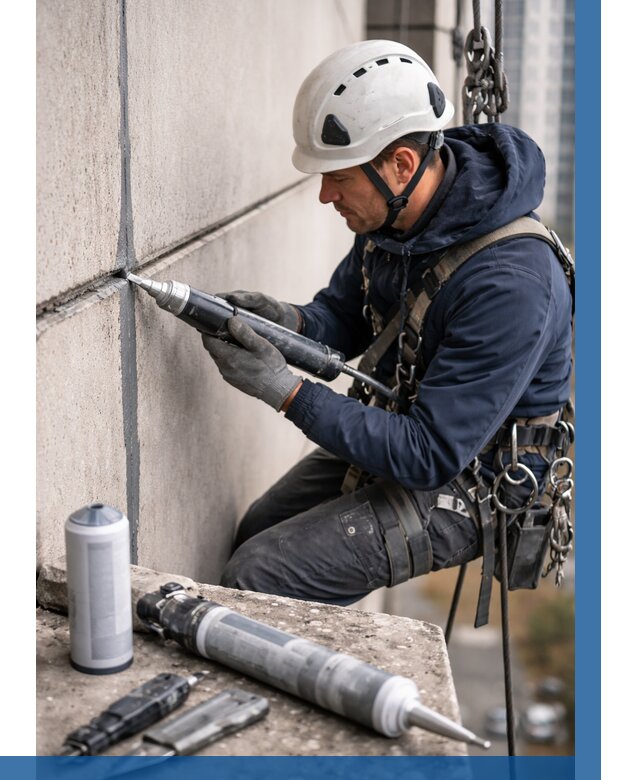 Вторичная герметизация швов в Саратове от 460 р. | ВЫСОТНИК-Срт