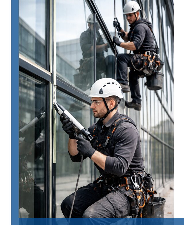 Герметизация витражных швов в Саратове для зданий и фасадов