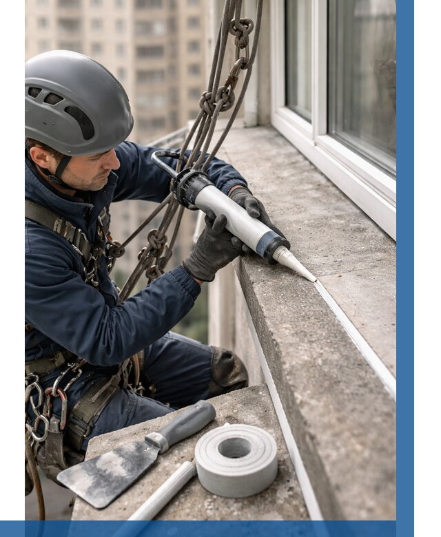 Герметизация балконного козырька в Саратове от 4605 р. | ВЫСОТНИК-Срт