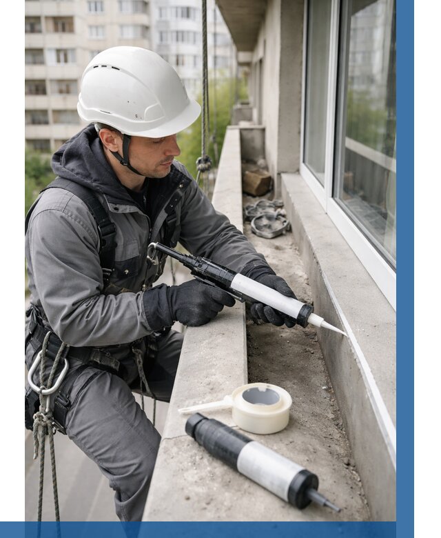 Герметизация швов лоджии в Саратове от 4605 р. | ВЫСОТНИК-Срт