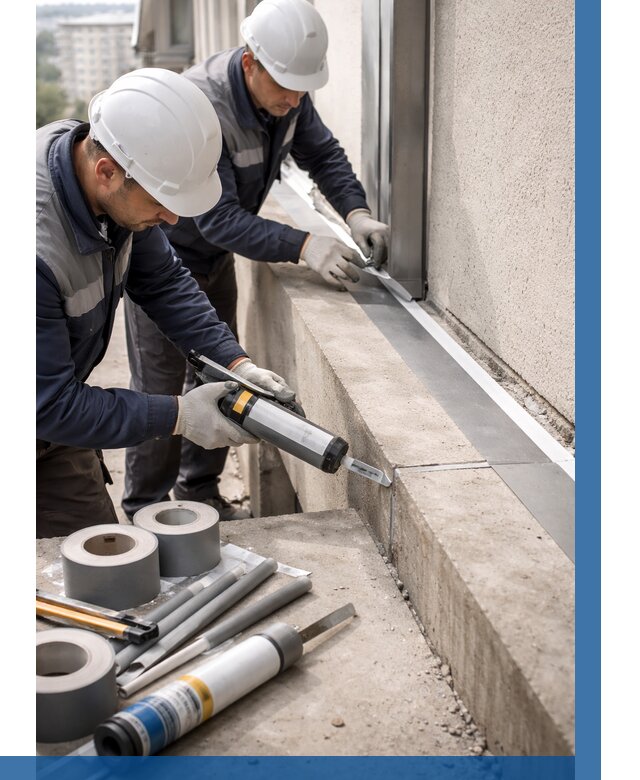 Герметизация примыкания балкона в Саратове от 4605 р. | ВЫСОТНИК-Срт