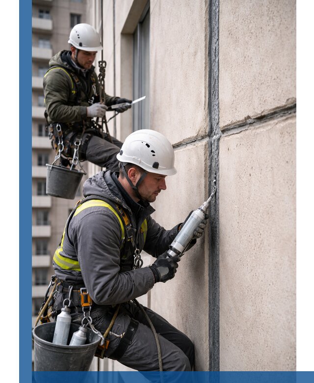 Герметизация деформационных швов фасада в Саратове качественно