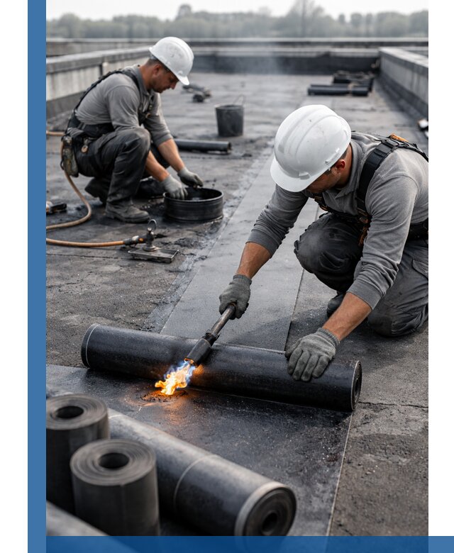 Ремонт рулонной кровли в Саратове герметизация и восстановление