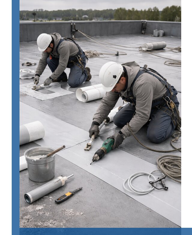 Ремонт мембранной кровли в Саратове качественно и с гарантией