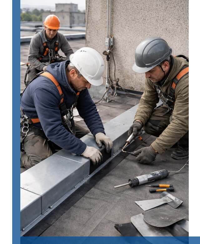 Ремонт кровельных примыканий в Саратове профессионально