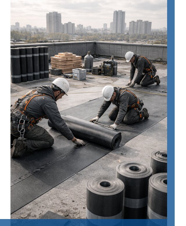 Монтаж мягкой кровли под ключ в Саратове от 460 р. | ВЫСОТНИК-Срт