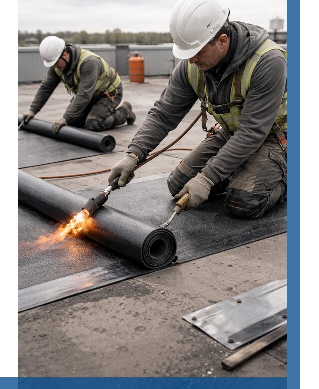 Монтаж наплавляемой кровли в Саратове от 870 р. — ВЫСОТНИК-Срт