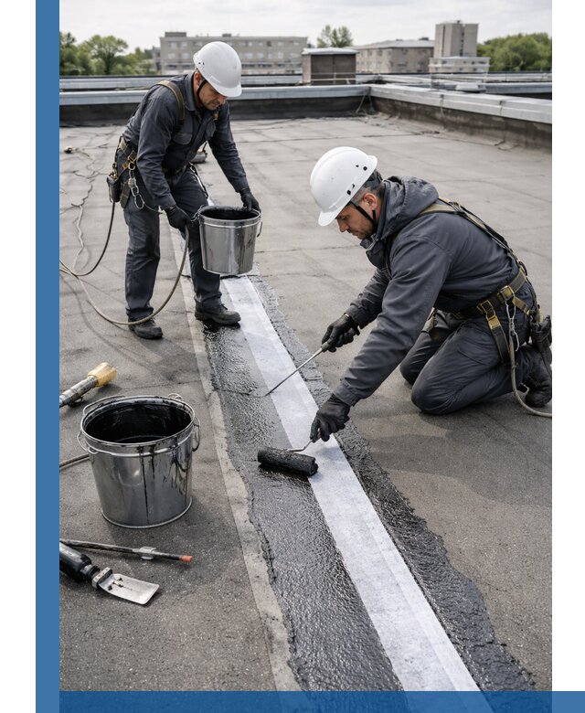 Гидроизоляция кровли мастикой в Саратове надежная защита