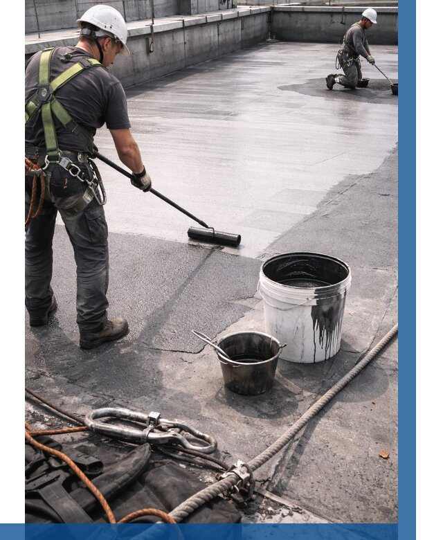 Гидроизоляция кровли жидкой резиной в Саратове от 512 р. | ВЫСОТНИК-Срт