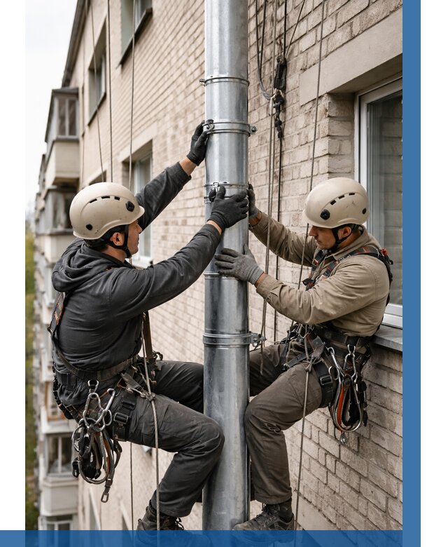 Замена водосточных труб в Саратове от 6651 р. | ВЫСОТНИК-Срт