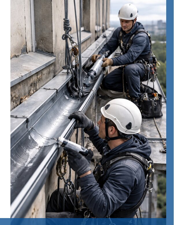 Ремонт водосточных желобов в Саратове от 6651 р. | ВЫСОТНИК-Срт