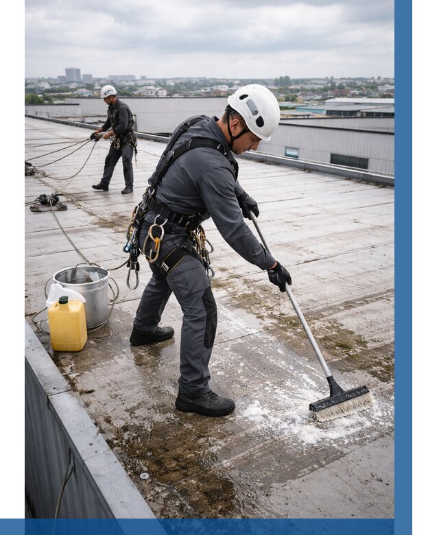 Очистка крыши по графику в Саратове от 7675 р. | ВЫСОТНИК-Срт