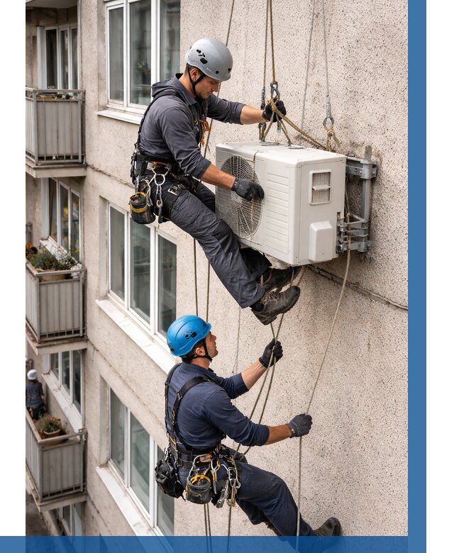 Перенос внешнего блока кондиционера в Саратове от 9210 р.| ВЫСОТНИК-Срт