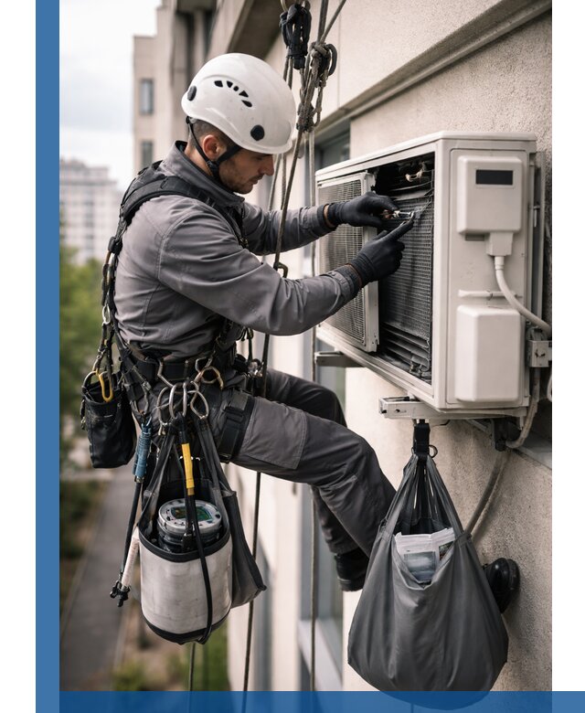 Обслуживание внешнего блока кондиционера в Саратове профессионально