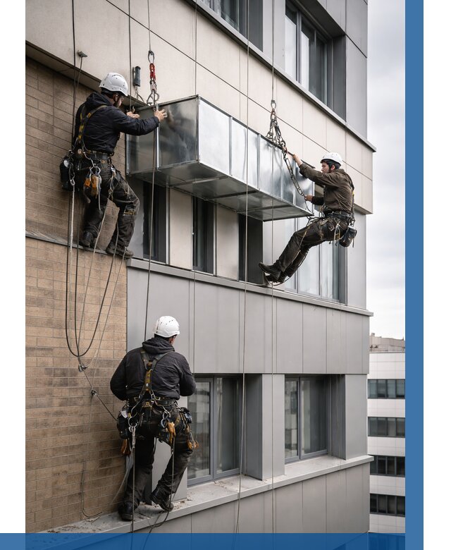 Монтаж воздуховодов на фасаде в Саратове от 1535 р. | ВЫСОТНИК-Срт