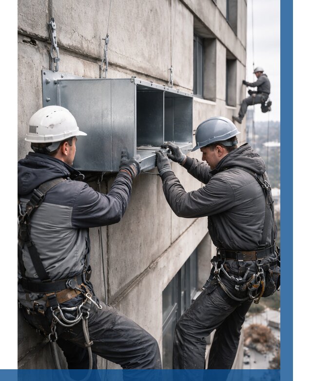 Монтаж вентиляционных коробов в Саратове от 3070 р. | ВЫСОТНИК-Срт