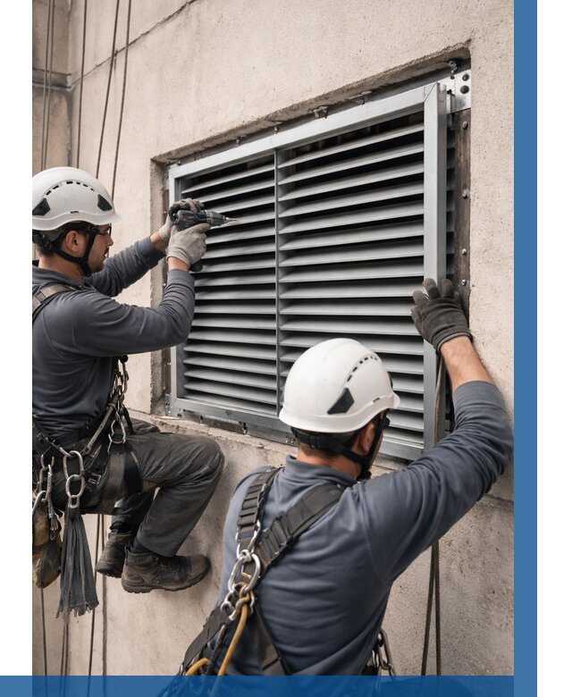 Монтаж вентиляционных решеток в Саратове от 4605 р. | ВЫСОТНИК-Срт