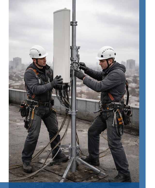 Монтаж антенн связи на крыше в Саратове от 8698 р. | ВЫСОТНИК-Срт