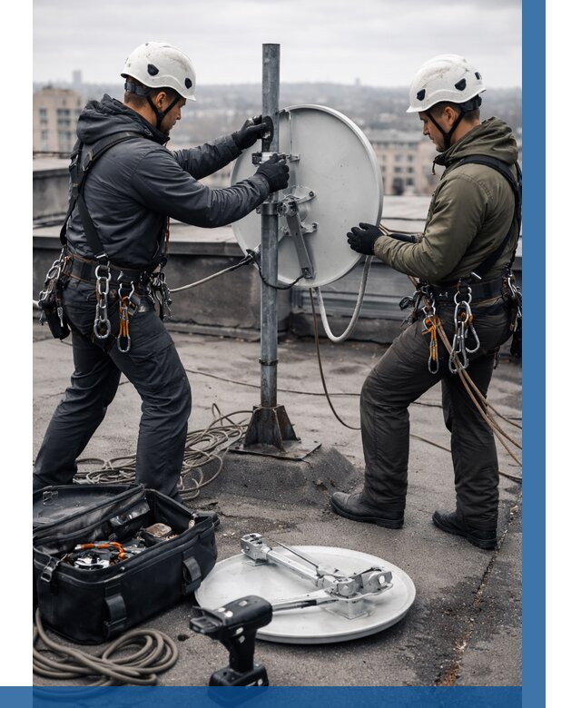 Демонтаж антенн на крыше в Саратове от 4605 р. | ВЫСОТНИК-Срт