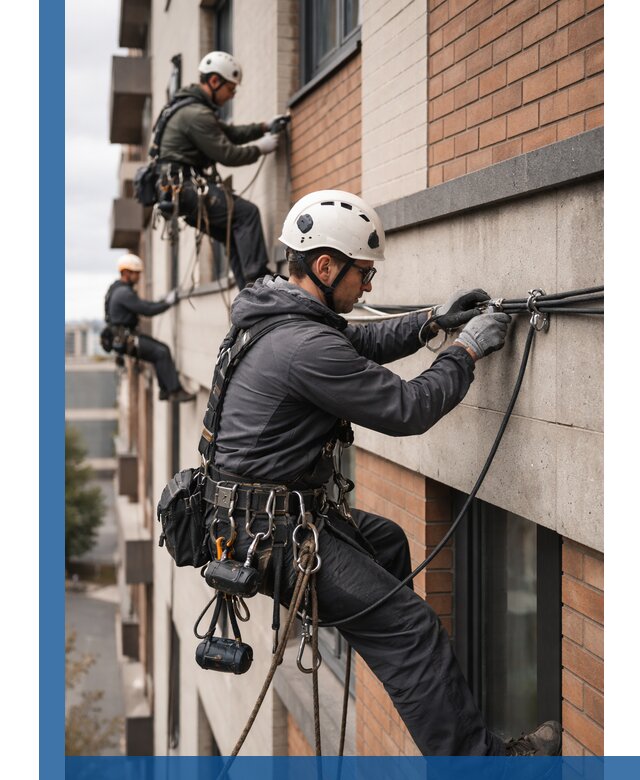 Крепление кабеля на фасаде монтаж и крепеж в Саратове