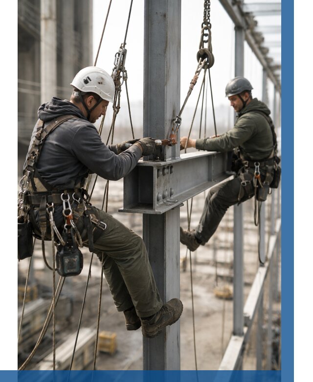 Монтаж металлоконструкций на высоте в Саратове от 3582 р. | ВЫСОТНИК-Срт