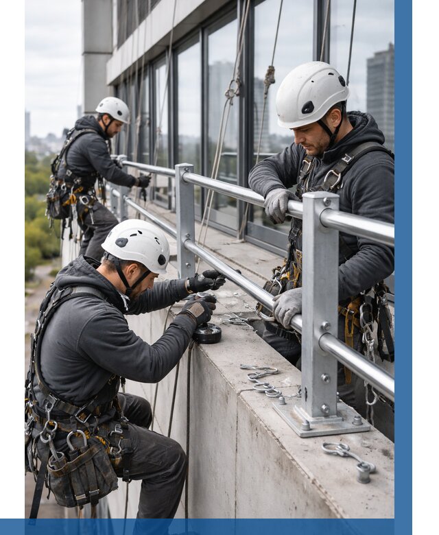 Монтаж ограждений на высоте в Саратове, от 1228 р. | ВЫСОТНИК-Срт