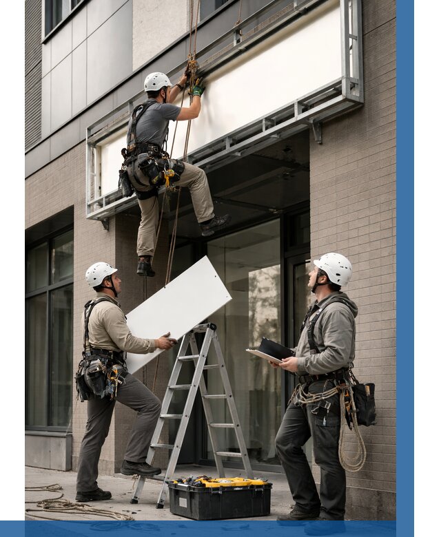 Монтаж светового короба в Саратове от 6651 р. | ВЫСОТНИК-Срт