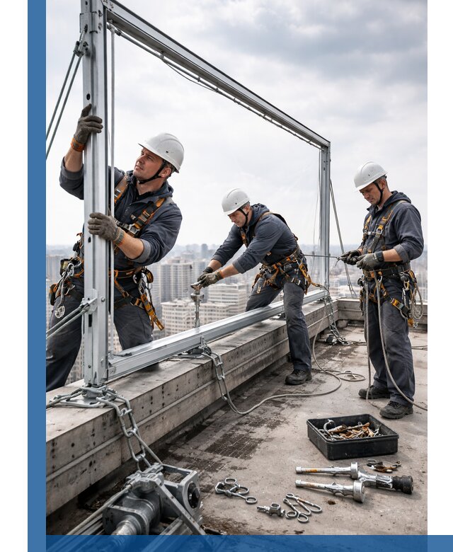 Монтаж крышных рекламных конструкций под ключ в Саратове