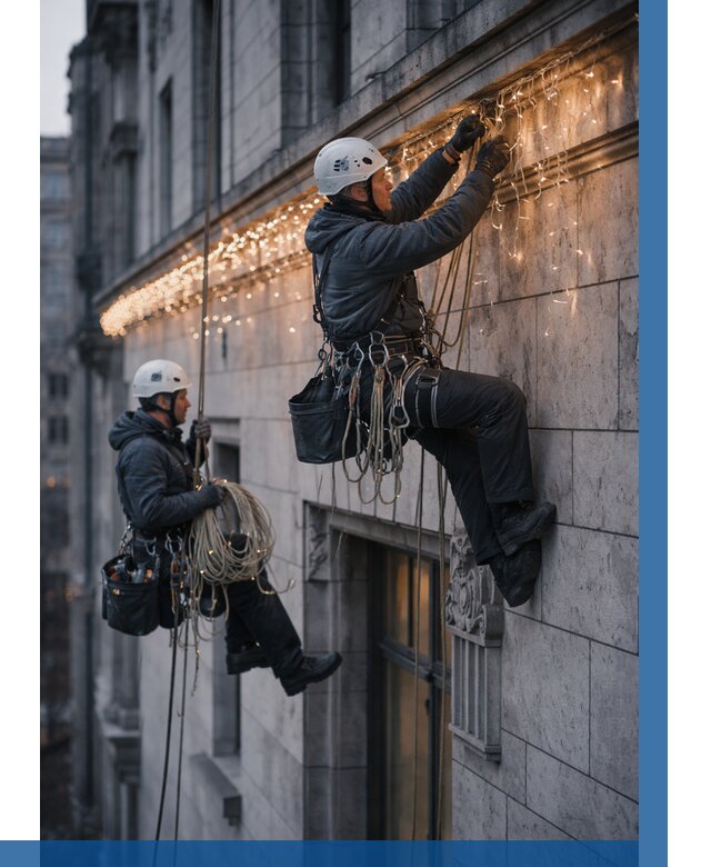 Монтаж новогодней иллюминации в Саратове от 8698 р. | ВЫСОТНИК-Срт