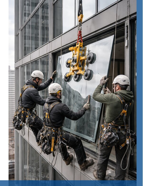 Фасадное остекление зданий под ключ в Саратове от 10233 р. | ВЫСОТНИК-Срт