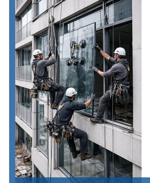 Фасадное остекление и монтаж витражей зданий в Саратове под ключ
