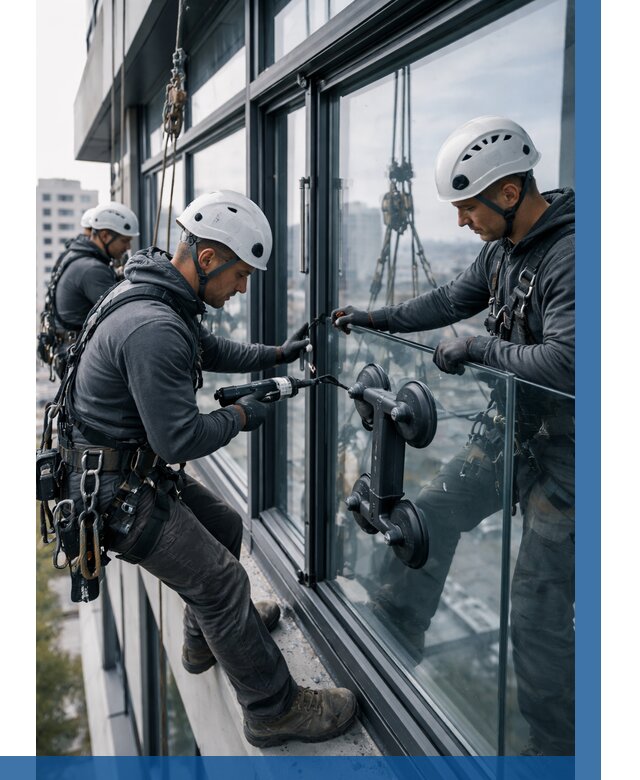 Витражное остекление зданий в Саратове от 3582 р. | ВЫСОТНИК-Срт