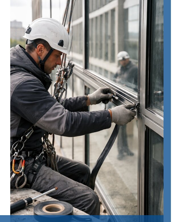 Ремонт витражных конструкций в Саратове от 3582 р. | ВЫСОТНИК-Срт