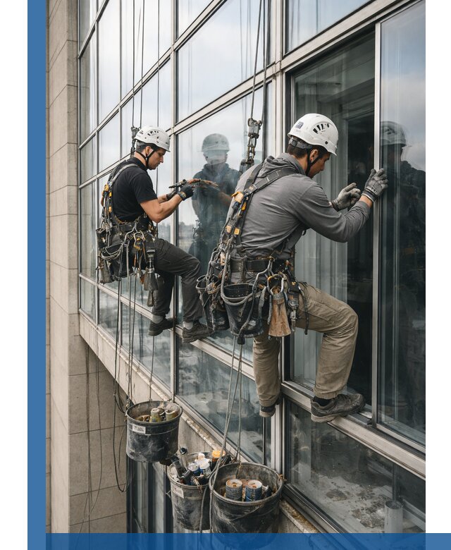 Ремонт витражных конструкций и фасадного остекления в Саратове