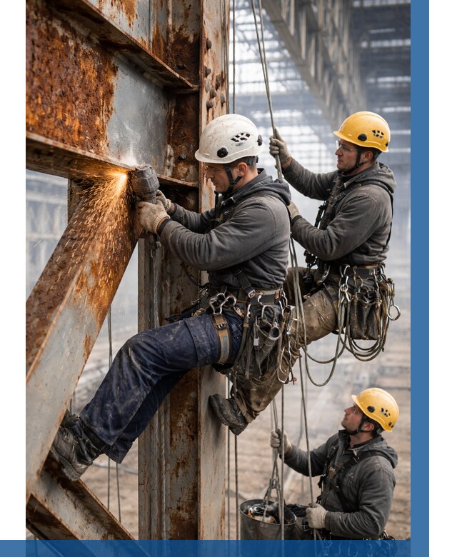 Зачистка металла от ржавчины в Саратове от 358 р. | ВЫСОТНИК-Срт