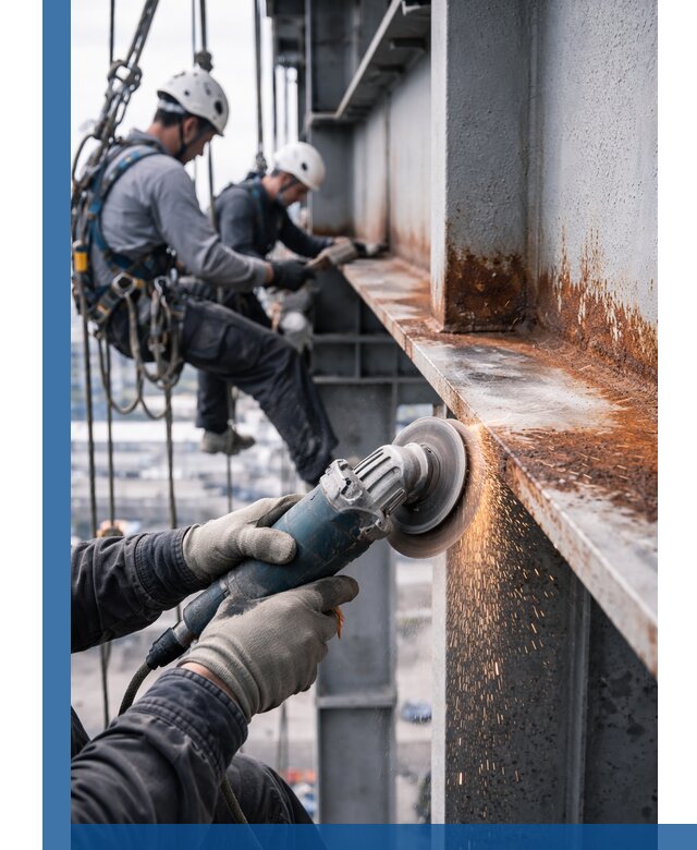 Зачистка металла от ржавчины и подготовка поверхностей в Саратове